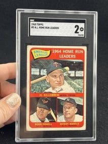 1965 Topps Mickey Mantle & Harmon Killebrew Baseball Card