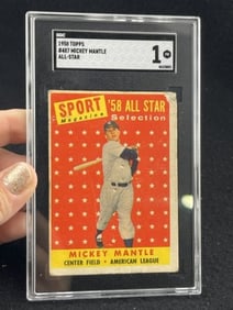 1958 Topps Mickey Mantle Baseball Card