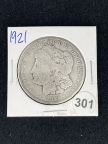 1921 Morgan Silver Dollar Coin