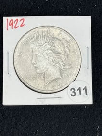 1922 Peace Silver Dollar Coin