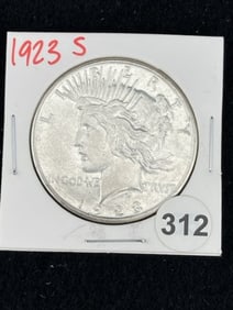 1923 S Peace Silver Dollar Coin