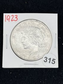 1923 Peace Silver Dollar Coin