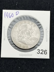 1960 D Franklin Half Dollar Silver Coin