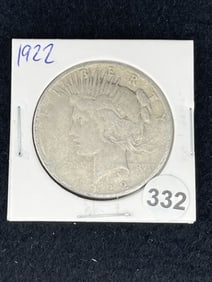 1922 Peace Silver Dollar Coin