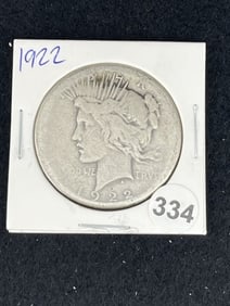 1922 Peace Silver Dollar Coin