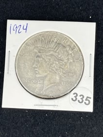 1924 Peace Silver Dollar Coin