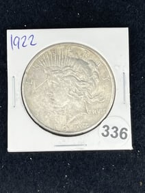1922 Peace Silver Dollar Coin