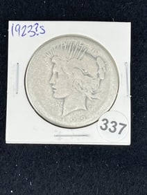 1923? S Peace Silver Dollar Coin