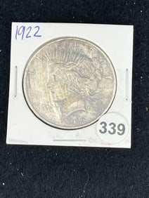 1922 Peace Silver Dollar Coin