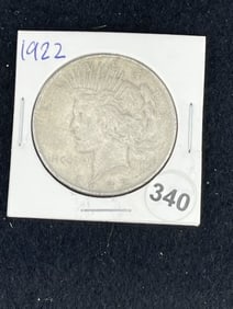1922 Peace Silver Dollar Coin
