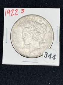 1922 S Peace Silver Dollar Coin
