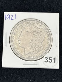 1921 Morgan Silver Dollar Coin