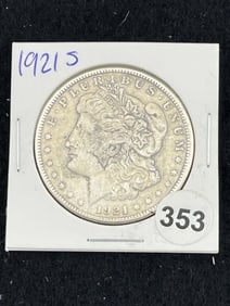 1921 S Morgan Silver Dollar Coin
