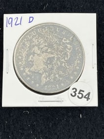 1921 D Morgan Silver Dollar Coin