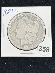 1891 O Morgan Silver Dollar Coin