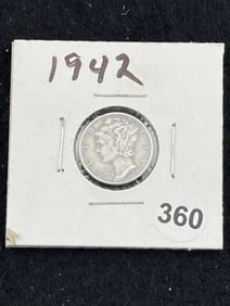 1942 Mercury Dime Coin