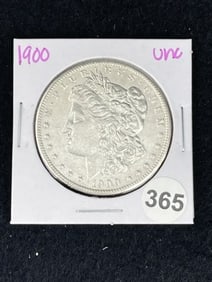 1900 UNC Morgan Silver Dollar Coin