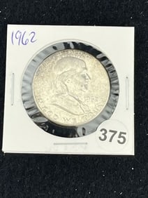 1962 Franklin Half Dollar Silver Coin