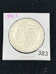 1890 S Morgan Silver Dollar Coin