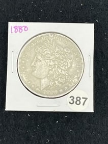 1880 Morgan Silver Dollar Coin