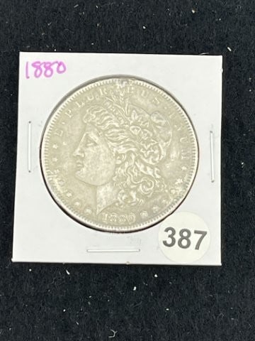 1880 Morgan Silver Dollar Coin (1 of 2)