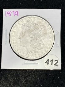 1879 Morgan Silver Dollar Coin