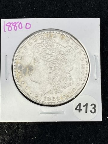 1880 O Morgan Silver Dollar Coin: KEY WORDS: INDIAN ARTIFACT ARTIFACTS ARROWHEAD ARROWHEADS NATIVE AMERICAN MISSISSIPPIAN QUAPAW CADDO POTTERY COINS MORGAN DOLLAR PEACE DOLLAR SILVER COINS. All coins have been Sigma tested for authent