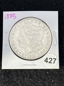 1885 Morgan Silver Dollar Coin