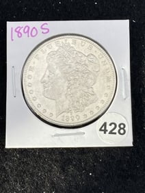 1890 S Morgan Silver Dollar Coin