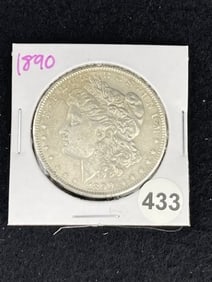 1890 Morgan Silver Dollar Coin