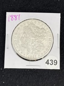1881 Morgan Silver Dollar Coin