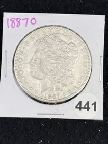 1887 O Morgan Silver Dollar Coin