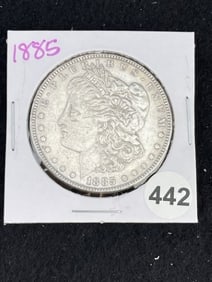 1885 Morgan Silver Dollar Coin