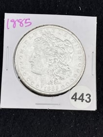 1885 Morgan Silver Dollar Coin