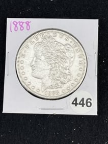1888 Morgan Silver Dollar Coin