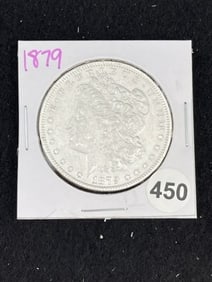 1879 Morgan Silver Dollar Coin