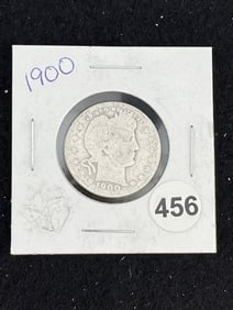 1900 Barber Quarter Coin