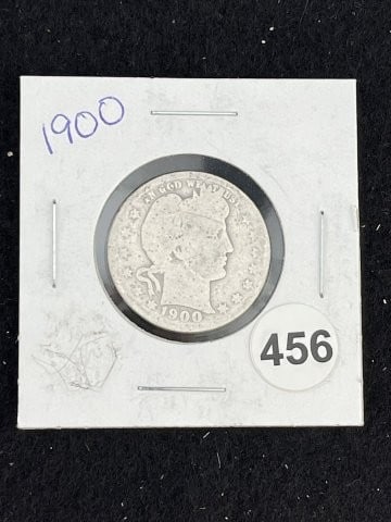 1900 Barber Quarter Coin (1 of 2)