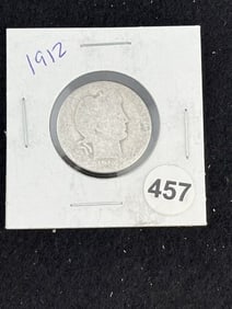 1912 Barber Quarter Coin