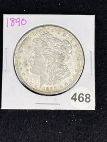 1890 Morgan Silver Dollar Coin