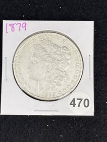 1879 Morgan Silver Dollar Coin