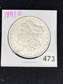 1891 O Morgan Silver Dollar Coin
