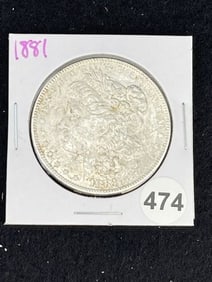 1881 Morgan Silver Dollar Coin