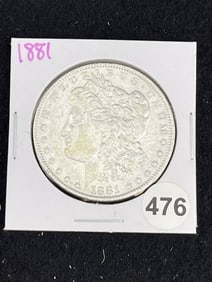 1881 Morgan Silver Dollar Coin