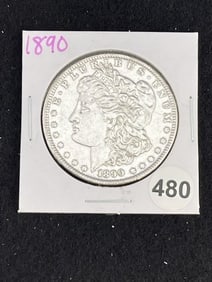 1890 Morgan Silver Dollar Coin