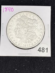 1890 Morgan Silver Dollar Coin
