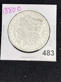 1880 O Morgan Silver Dollar Coin