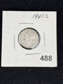 1941 S Mercury Dime Coin