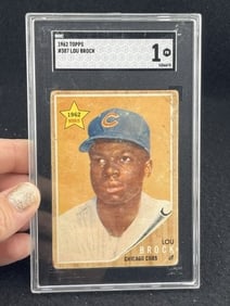 1962 Topps Lou brock Baseball Card