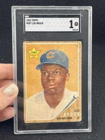 1962 Topps Lou brock Baseball Card (1 of 2)